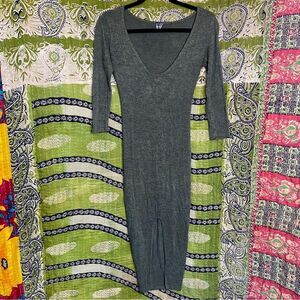 🚨FINAL OFFER Alice LA Dark Heather Green Bodycon Dress Size Small